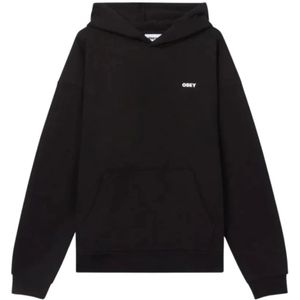 Obey, Heren, Sweatshirts & Hoodies, Zwart, Maat: S Katoen,