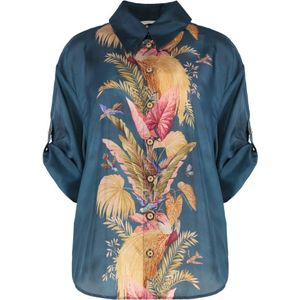 Zimmermann, Dames, Blouses & Shirts, Veelkleurig, Maat: M Zijde,