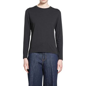 6397, Dames, Truien, Zwart, Maat: S Katoen,