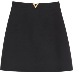Valentino, Dames, Rokken, Zwart, Maat: XS Wol,