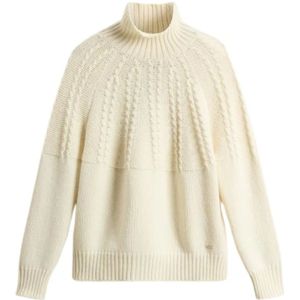 Woolrich, Dames, Truien, Beige, Maat: XS Wol,