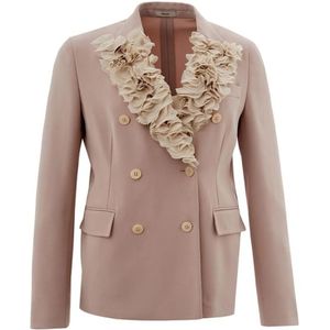 Lardini - Blazer - Grijs - Polyester