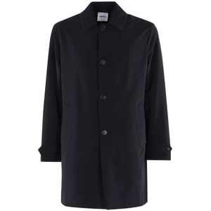 Aspesi, Heren, Mantels, Blauw, Maat: L Nylon,