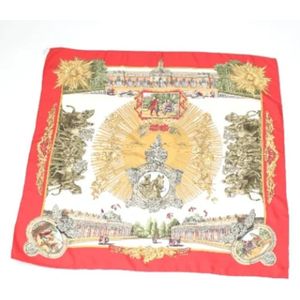 Hermès Vintage, Dames, Pre-owned, Veelkleurig, Maat: ONE Size Zijde,