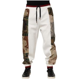 Dolce & Gabbana, Heren, Broeken, Veelkleurig, Maat: XS Nylon,