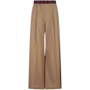 Marni, Dames, Broeken, Beige, Maat: XS Wol,