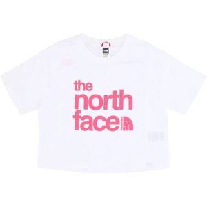 The North Face, Dames, Tops, Wit, Maat: L Katoen,