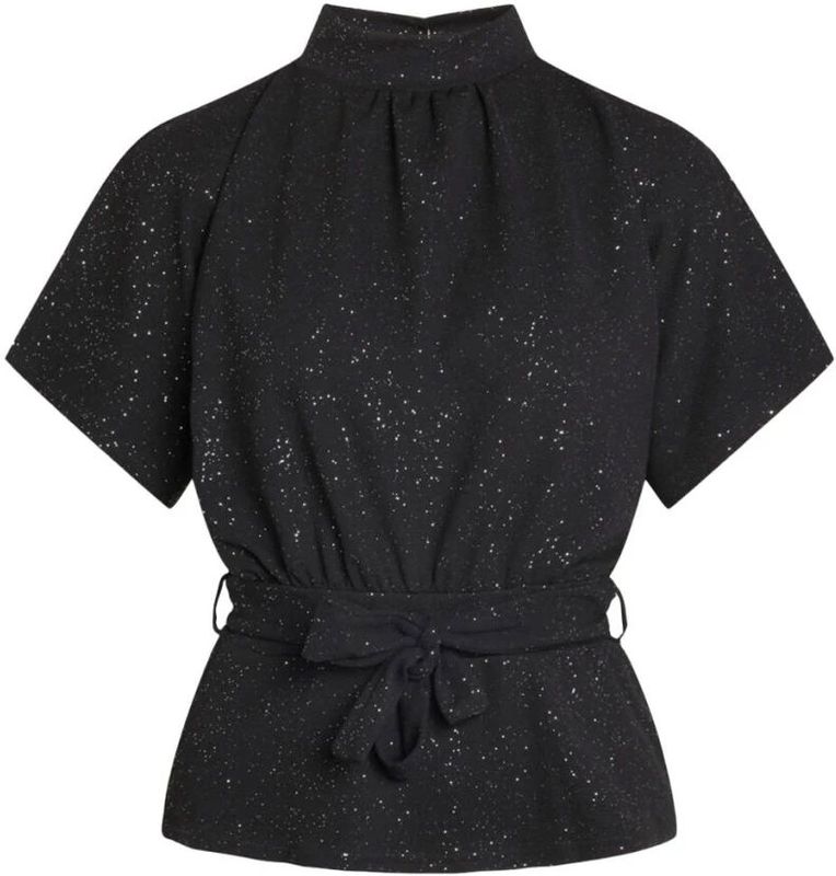 Sisters Point - 13371 - Top - Zwart - Lange Mouw