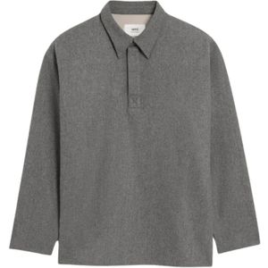 Ami Paris, Heren, Tops, Grijs, Maat: M
