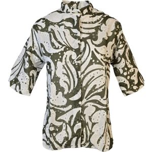 Caliban, Dames, Blouses & Shirts, Groen, Maat: L Katoen,