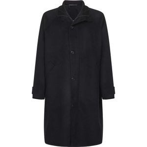 Giorgio Armani, Heren, Mantels, Blauw, Maat: XL Kasjmier,