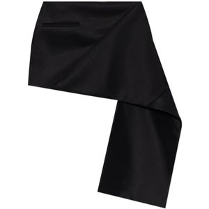 Courrèges, Dames, Rokken, Zwart, Maat: 2XS Satijn,