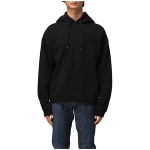 Dsquared2, Heren, Sweatshirts & Hoodies, Zwart, Maat: L Katoen,