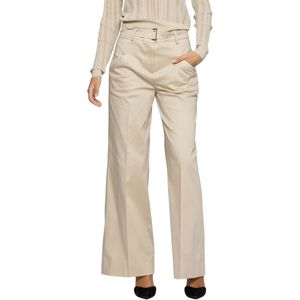 Kocca, Dames, Broeken, Beige, Maat: S Katoen,