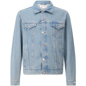 Lacoste, Heren, Jassen, Blauw, Maat: L Denim,