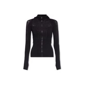 Versace Bedrukte hoodie , Black , Dames , Maat: XS