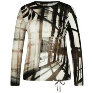 Rabe - Veelkleurige Top - Dames - Lange Mouwen - Polyester