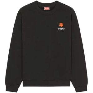 Kenzo, Dames, Sweatshirts & Hoodies, Zwart, Maat: XS Katoen,