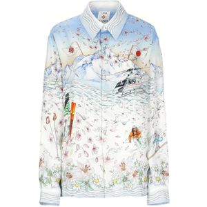 Casablanca, Dames, Blouses & Shirts, Veelkleurig, Maat: L Zijde,