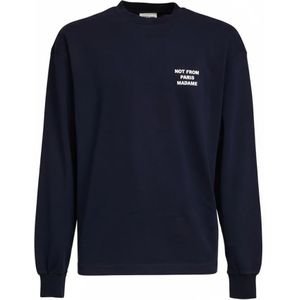 Drole de Monsieur, Heren, Tops, Blauw, Maat: L Katoen,