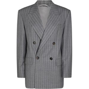 Brunello Cucinelli, Dames, Jassen, Grijs, Maat: M Wol,