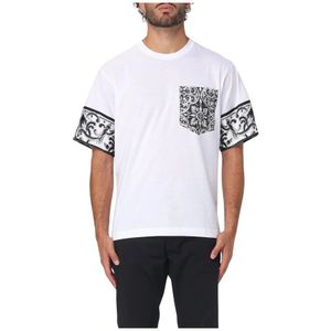 Dolce & Gabbana, Heren, Tops, Wit, Maat: M