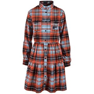 Love Moschino, Dames, Jurken, Veelkleurig, Maat: S Poliester,