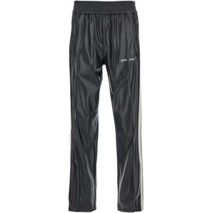 Palm Angels, Heren, Broeken, Zwart, Maat: XL Poliester,