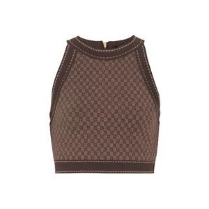 Balmain Topjes , Brown , Dames , Maat: XS