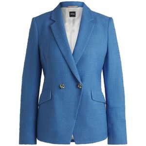 Hugo, Dames, Jassen, Blauw, Maat: L Tweed,