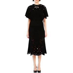 Ulla Johnson, Dames, Jurken, Zwart, Maat: L Viscose,