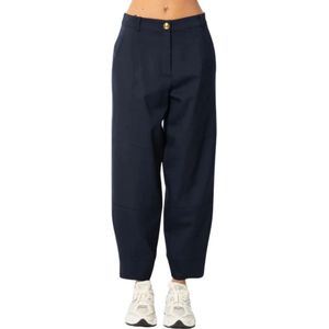 Pinko, Dames, Broeken, Blauw, Maat: 2XS Katoen,