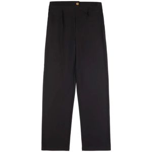 Fay, Dames, Broeken, Zwart, Maat: 2XL Jersey,