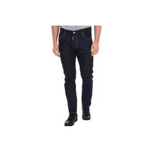 Dsquared2 Rechte Snit Lange Broek , Blue , Heren , Maat: S