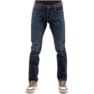 Emporio Armani, Heren, Jeans, Blauw, Maat: W36 Denim,