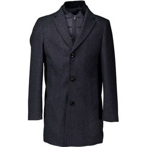 Mario Fiorenzo, Heren, Mantels, Blauw, Maat: XL