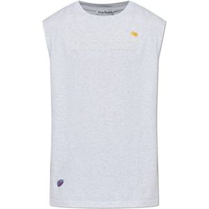 Acne Studios, Heren, Tops, Grijs, Maat: S Katoen,