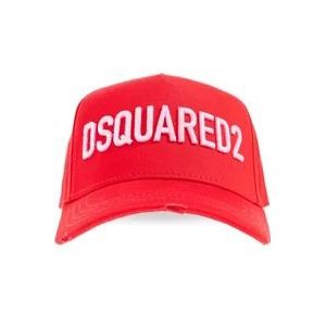 Dsquared2 Baseballpet , Red , Heren , Maat: ONE Size