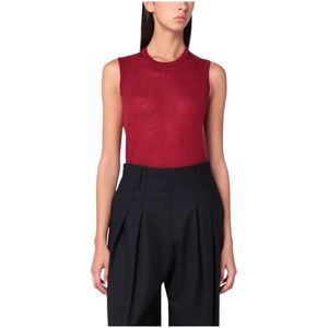 6397, Dames, Tops, Rood, Maat: L Katoen,