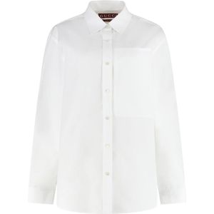 Gucci, Dames, Blouses & Shirts, Wit, Maat: XS