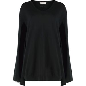 Alberta Ferretti, Dames, Truien, Zwart, Maat: M