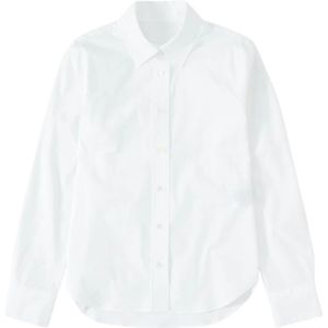 Closed, Dames, Blouses & Shirts, Wit, Maat: M Katoen,