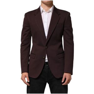 Dolce & Gabbana, Heren, Jassen, Bruin, Maat: M Katoen,