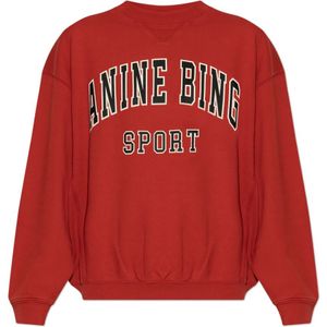 Anine Bing, Dames, Sweatshirts & Hoodies, Rood, Maat: XS