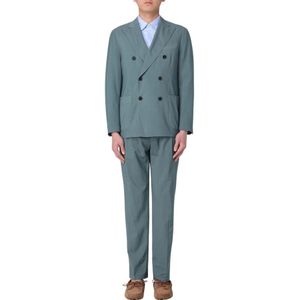 Boglioli, Heren, Pakken, Groen, Maat: L Linnen,