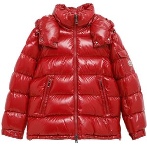Moncler, Dames, Jassen, Rood, Maat: L