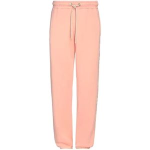 Palm Angels, Heren, Broeken, Oranje, Maat: L Katoen,