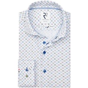 R2 Amsterdam, Heren, Overhemden, Wit, Maat: M