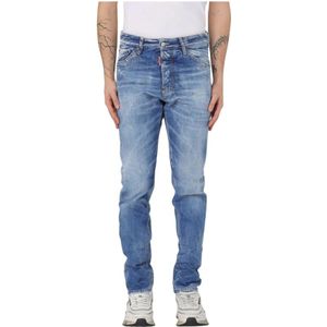 Dsquared2, Heren, Jeans, Blauw, Maat: 2XL Denim,