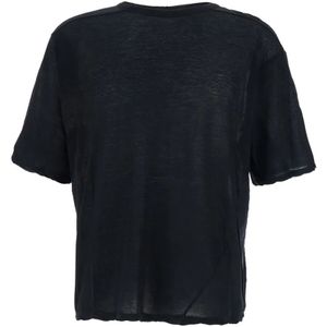 Rick Owens, Heren, Tops, Zwart, Maat: S Katoen,